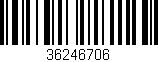 Código de barras (EAN, GTIN, SKU, ISBN): '36246706'