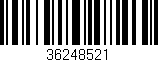 Código de barras (EAN, GTIN, SKU, ISBN): '36248521'