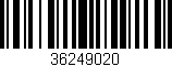 Código de barras (EAN, GTIN, SKU, ISBN): '36249020'