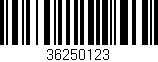 Código de barras (EAN, GTIN, SKU, ISBN): '36250123'