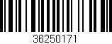 Código de barras (EAN, GTIN, SKU, ISBN): '36250171'