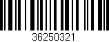 Código de barras (EAN, GTIN, SKU, ISBN): '36250321'