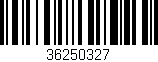 Código de barras (EAN, GTIN, SKU, ISBN): '36250327'