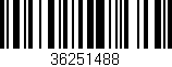 Código de barras (EAN, GTIN, SKU, ISBN): '36251488'