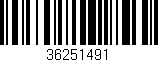 Código de barras (EAN, GTIN, SKU, ISBN): '36251491'
