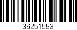 Código de barras (EAN, GTIN, SKU, ISBN): '36251593'