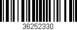 Código de barras (EAN, GTIN, SKU, ISBN): '36252330'