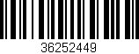 Código de barras (EAN, GTIN, SKU, ISBN): '36252449'