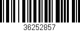 Código de barras (EAN, GTIN, SKU, ISBN): '36252857'