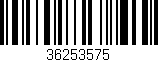 Código de barras (EAN, GTIN, SKU, ISBN): '36253575'