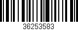 Código de barras (EAN, GTIN, SKU, ISBN): '36253583'