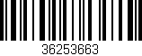 Código de barras (EAN, GTIN, SKU, ISBN): '36253663'