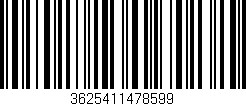 Código de barras (EAN, GTIN, SKU, ISBN): '3625411478599'
