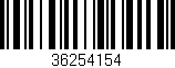 Código de barras (EAN, GTIN, SKU, ISBN): '36254154'