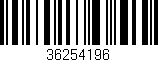 Código de barras (EAN, GTIN, SKU, ISBN): '36254196'