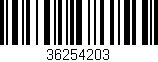 Código de barras (EAN, GTIN, SKU, ISBN): '36254203'