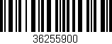 Código de barras (EAN, GTIN, SKU, ISBN): '36255900'