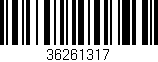 Código de barras (EAN, GTIN, SKU, ISBN): '36261317'