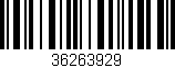Código de barras (EAN, GTIN, SKU, ISBN): '36263929'