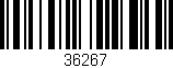 Código de barras (EAN, GTIN, SKU, ISBN): '36267'