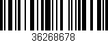 Código de barras (EAN, GTIN, SKU, ISBN): '36268678'