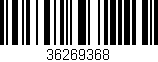 Código de barras (EAN, GTIN, SKU, ISBN): '36269368'
