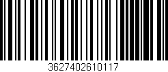 Código de barras (EAN, GTIN, SKU, ISBN): '3627402610117'