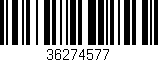 Código de barras (EAN, GTIN, SKU, ISBN): '36274577'