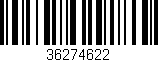 Código de barras (EAN, GTIN, SKU, ISBN): '36274622'