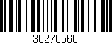 Código de barras (EAN, GTIN, SKU, ISBN): '36276566'