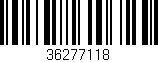Código de barras (EAN, GTIN, SKU, ISBN): '36277118'