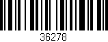 Código de barras (EAN, GTIN, SKU, ISBN): '36278'