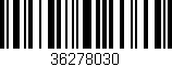 Código de barras (EAN, GTIN, SKU, ISBN): '36278030'