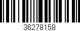 Código de barras (EAN, GTIN, SKU, ISBN): '36278158'