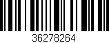 Código de barras (EAN, GTIN, SKU, ISBN): '36278264'