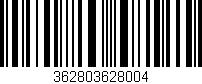 Código de barras (EAN, GTIN, SKU, ISBN): '362803628004'