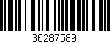 Código de barras (EAN, GTIN, SKU, ISBN): '36287589'