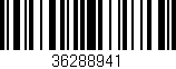 Código de barras (EAN, GTIN, SKU, ISBN): '36288941'