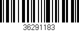 Código de barras (EAN, GTIN, SKU, ISBN): '36291183'