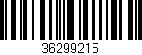 Código de barras (EAN, GTIN, SKU, ISBN): '36299215'