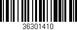 Código de barras (EAN, GTIN, SKU, ISBN): '36301410'