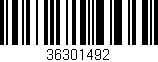 Código de barras (EAN, GTIN, SKU, ISBN): '36301492'