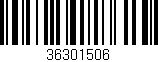 Código de barras (EAN, GTIN, SKU, ISBN): '36301506'