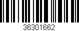 Código de barras (EAN, GTIN, SKU, ISBN): '36301662'
