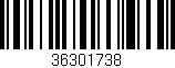 Código de barras (EAN, GTIN, SKU, ISBN): '36301738'