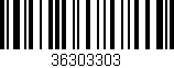 Código de barras (EAN, GTIN, SKU, ISBN): '36303303'