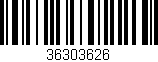 Código de barras (EAN, GTIN, SKU, ISBN): '36303626'