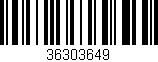 Código de barras (EAN, GTIN, SKU, ISBN): '36303649'