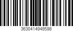 Código de barras (EAN, GTIN, SKU, ISBN): '3630414948598'