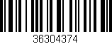Código de barras (EAN, GTIN, SKU, ISBN): '36304374'